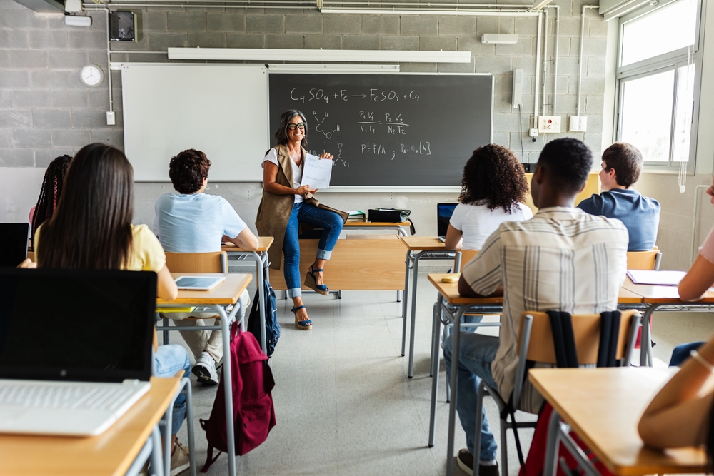 Students in a classroom